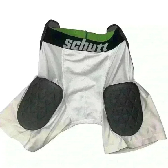 Schutt Padded Tri Football Girdle Size Small White Compression Shorts All-in-One - Picture 3 of 4